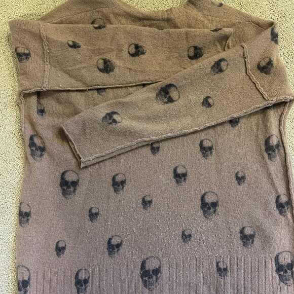 Skull Cashmere Wallflower Pink Sweater - Picture 5 of 5